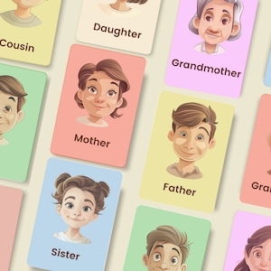 14 Flashcards Famille en anglais
