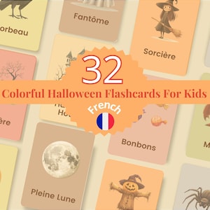 32 Flashcards Halloween en français