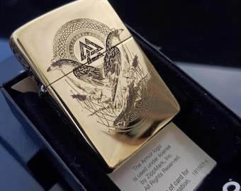 Zippo lighter with individual engraving Valhalla