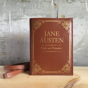 Pride and Prejudice Book Bag Jane Austen Book Bag Custom Cover Book Bag