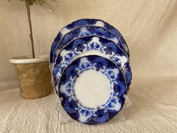 Rare Antique Alfred Meakin Flow Blue China in the 