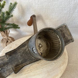 Vintage Table Mount Hand Crank Cheese or Nut Grater Made in USA