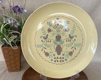 Vintage Plain & Fancy Pastel 12" Chop Plate