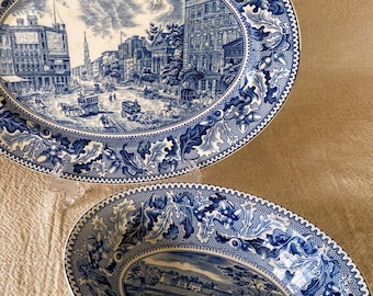 Vintage Blue & White Johnson Bros Serving Dishes SOLD SEPARATELY