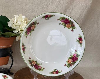 Vintage Old Country Roses by Royal Albert Low Profile Serving Bowls