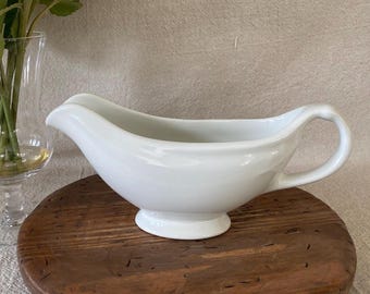 Vintage Pickard White Ironstone Gravy Boat
