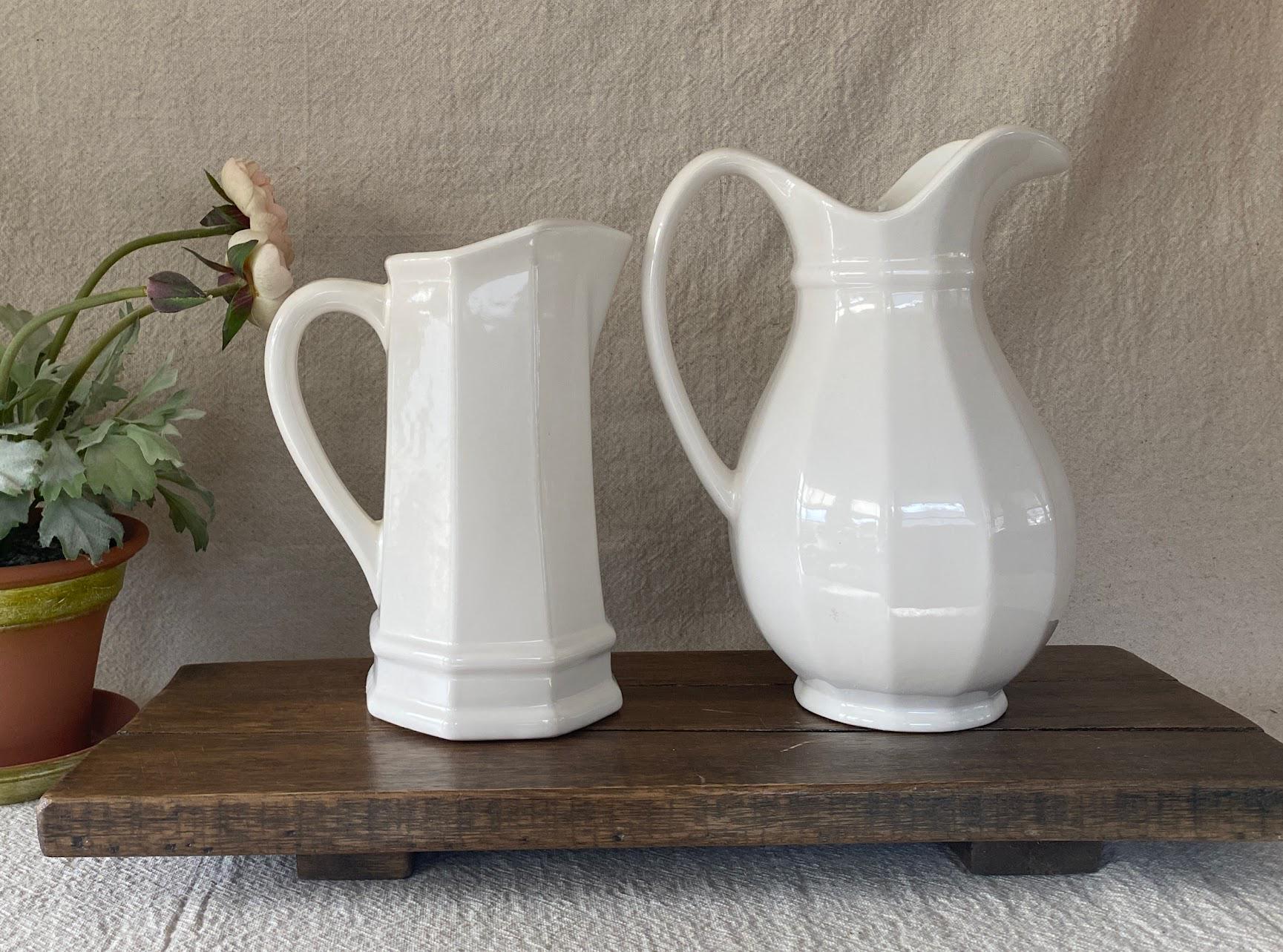 Vintage 1970s Classic Pfaltzgraff Heritage White Water Pitchers SOLD ...