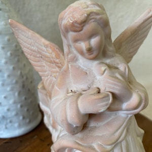 Vintage Terra Cotta Angel Statue Planter from Bloom Rite