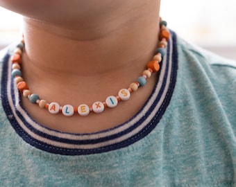 Collier pour garçon avec prénom (personnalisé)