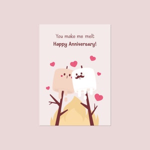 Cartão de feliz aniversário / Download digital / Cartão para impressão / Cartão personalizado DOWNLOAD DIGITAL / Cartão personalizado / Cartão fofo / Casal