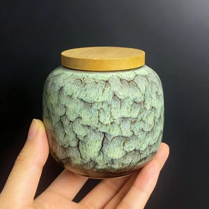 Mini Ceramic Pots for Pet Urn, Unique Dog Ashes for Memory Pot, Small Urn for Human Ashes, Unique Pottery Pot for Family Ashes Memory Gifts