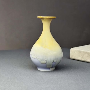 Unique Miniature Vase Desk Decor Gifts for Mom, Cute Mini Mommy Pot Handmade Tiny Pottery, Keepsake Miniature Small Flower Vase Gift for Her