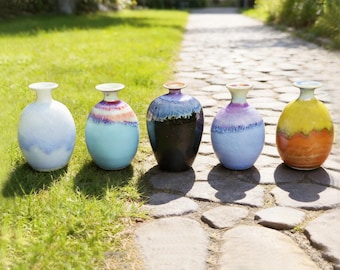 Einzigartige Miniatur-Vase Schreibtisch-Dekor-Geschenke für Mama, nette Mini Mommy Pot handgemachte kleine Keramik, Andenken Miniatur-kleine Blumenvase Geschenk für Sie