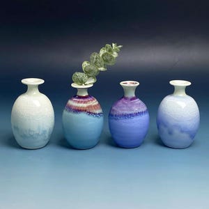 Unique Miniature Vase Desk Decor Gifts for Mom, Cute Mini Mommy Pot Handmade Tiny Pottery, Keepsake Miniature Small Flower Vase Gift for Her