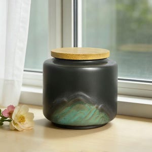 May include: A set of three ceramic mugs with a speckled, matte finish in cream, light grey, and dark grey. Each mug has a simple, minimalist design, suitable for coffee or tea.