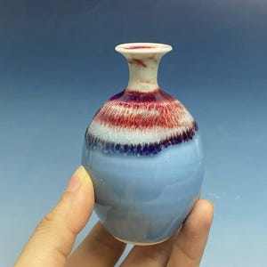 Unique Miniature Vase Desk Decor Gifts for Mom, Cute Mini Mommy Pot Handmade Tiny Pottery, Keepsake Miniature Small Flower Vase Gift for Her