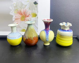 Einzigartige Miniatur-Vase Schreibtisch-Dekor-Geschenke für Mama, nette Mini Mommy Pot handgemachte kleine Keramik, Andenken Miniatur-kleine Blumenvase Geschenk für Sie