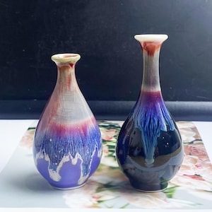 Unique Miniature Vase Desk Decor Gifts for Mom, Cute Mini Mommy Pot Handmade Tiny Pottery, Keepsake Miniature Small Flower Vase Gift for Her