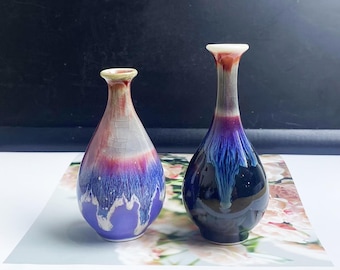 Einzigartige Miniatur-Vase Schreibtisch-Dekor-Geschenke für Mama, nette Mini Mommy Pot handgemachte kleine Keramik, Andenken Miniatur-kleine Blumenvase Geschenk für Sie