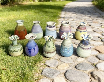 Einzigartige Miniatur-Vase Schreibtisch-Dekor-Geschenke für Mama, nette Mini Mommy Pot handgemachte kleine Keramik, Andenken Miniatur-kleine Blumenvase Geschenk für Sie