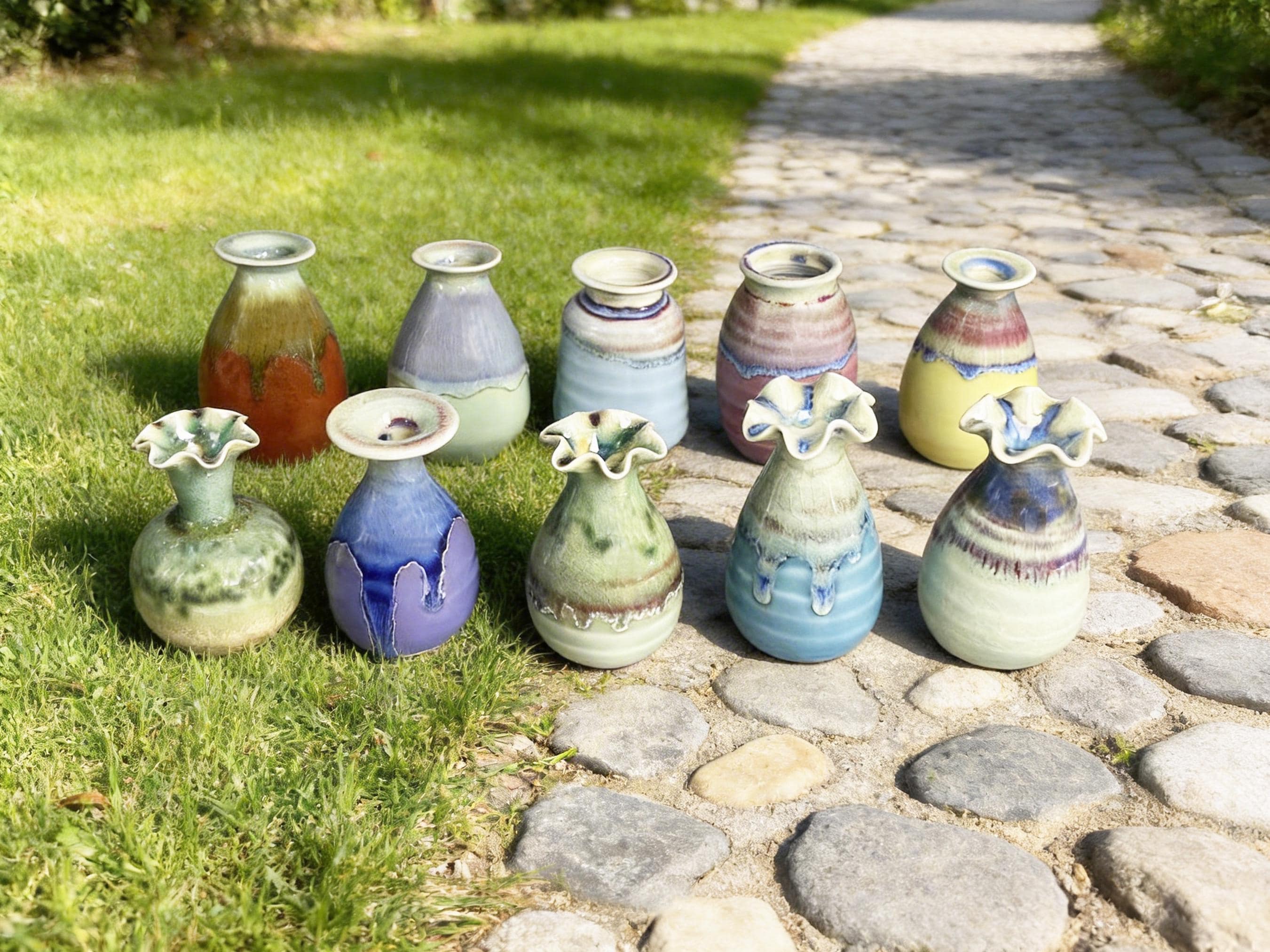 Mini vase getöpfert