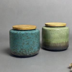 Mini Ceramic Pots for Pet Urn, Unique Dog Ashes for Memory Pot, Small Urn for Human Ashes, Glazed Pottery Pot for Family Ashes Memory Gifts