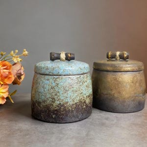 Mini Ceramic Pots for Pet Urn, Unique Dog Ashes for Memory Pot, Small Urn for Human Ashes, Modern Ceramic Urn for Family Ashes Memory Gifts