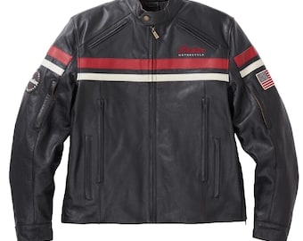 Indian Motorcycle Leather Jacket, Vintage Biker Style