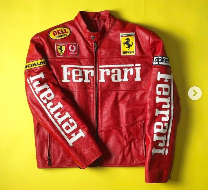Leather ferrari jacket - Etsy 日本