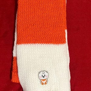 BT21 RJ inspired handmade knitted scarf