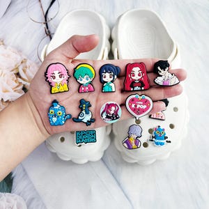 Set di 16/18 ciondoli per scarpe fai da te Kpop Demon Hunters, accessori per bambini a tema cartoni animati