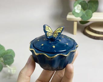 Niedliche Mini-Keramikurnen für Haustier-Memorial-Geschenke, einzigartiger Miniatur-Schmetterlings-Topf für Haustier-Urnen-Geschenke, Mini-Aschenhalter für Katzen, kleine Hunde-Urnen
