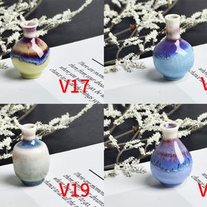 Cute Mini Vase Mommy Pot Desk Decor Gifts for Her, Unique Handmade Tiny Vase for Cat Whiskers, Miniature Bud Ceramic Vase Gifts for Mom. afbeelding 8
