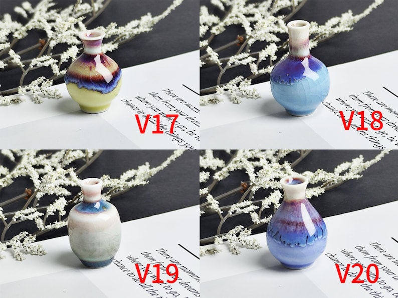 Cute Mini Vase Mommy Pot Desk Decor Gifts for Her, Unique Handmade Tiny Vase for Cat Whiskers, Miniature Bud Ceramic Vase Gifts for Mom. afbeelding 8