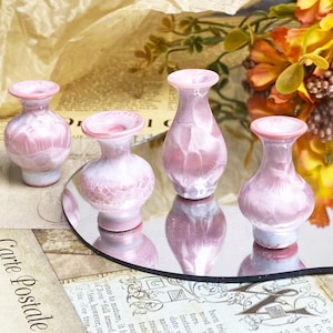 Cute Mini Vase Mommy Pot Desk Decor Gifts for Her, Handmade Tiny Pottery Unique Gifts for Mom, Miniature Bud Ceramic Vase Gifts.