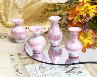 Cute Mini Vase Mommy Pot Desk Decor Gifts for Her, Handmade Tiny Pottery Unique Gifts for Mom, Miniature Bud Ceramic Vase Gifts.