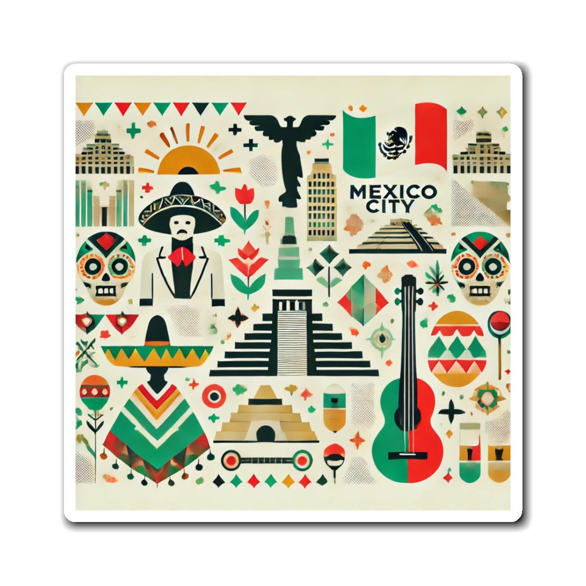 メトロポリタンモザイク：メキシコシティのマグネット - Etsy 日本