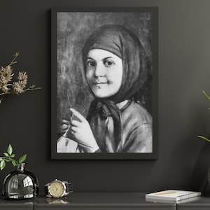 Knitting Poster for Knitting Lover to use as Craft Room Decor, Artful Wall Art, or as a Happy Birthday Gift