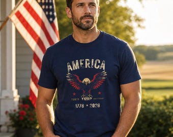 Vintage Eagle America 250th Anniversary Shirt (1776-2026) – Patriotic Tee