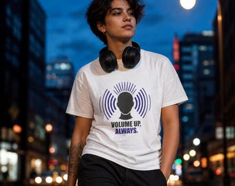 Neurodivergent Shirt | ADHD Sensory Overload Gift | Volume Up Always Autism Pride Graphic Tee | Differently Wired Unisex