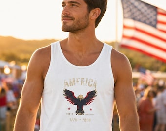 Distressed Eagle America 250th Anniversary Tank Top (1776-2026)