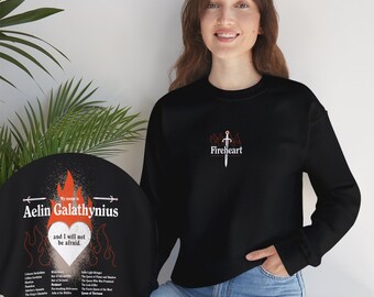 Throne of Glass - Aelin Galathynius Fireheart Sweatshirt | Unisex Heavy Blend™ Crewneck, Sam Cortland, Assassin's blade, SJM Merch