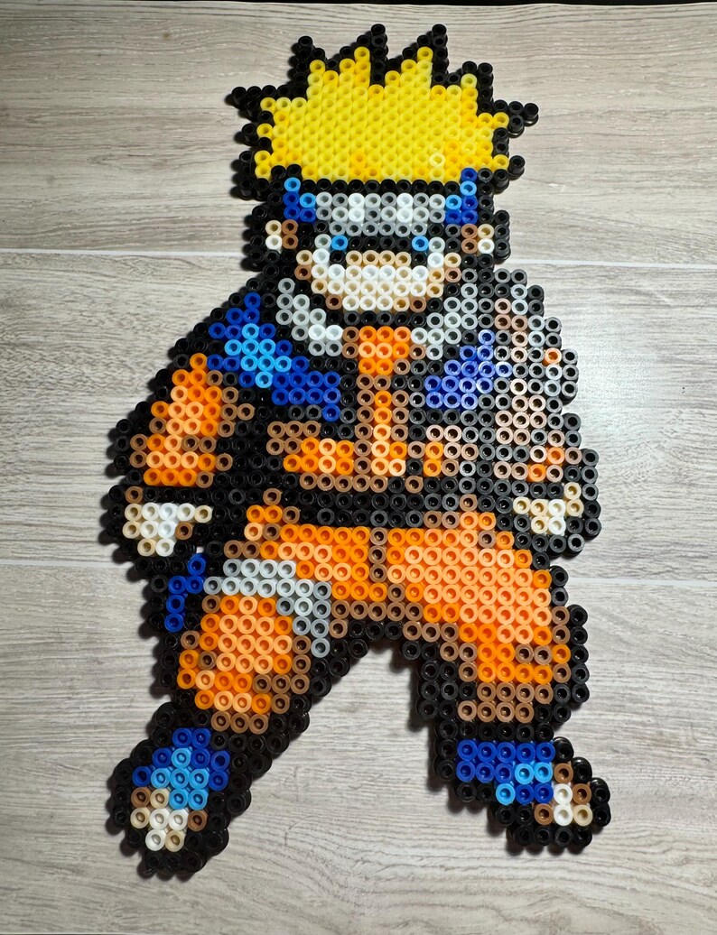 Naruto Pixel Art || Kandi Art || Ninja Perler Bead - Etsy