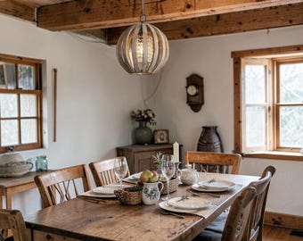 American-Style Retro Wooden Vintage Pendant Light for Restaurant, Kitchen, Bars