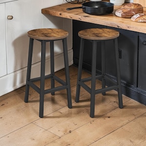 Set van 2 barkrukken | Industriële stijl voor boerderijkeuken en bistro's