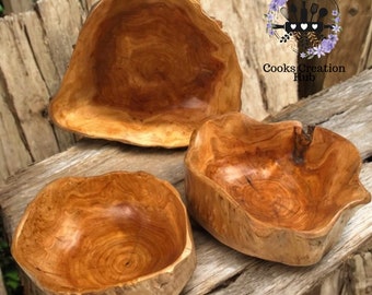 Wooden Bowl, Wooden Fruit Bowl, Wood Bowl, Kitchen Bowl, Small Bowl, Medium Bowl, Large Bowl