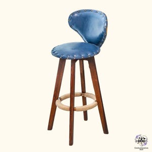 American Style Bar Chairs Modern Restaurant Retro | Bar Stool | Wood Kitchen Chair
