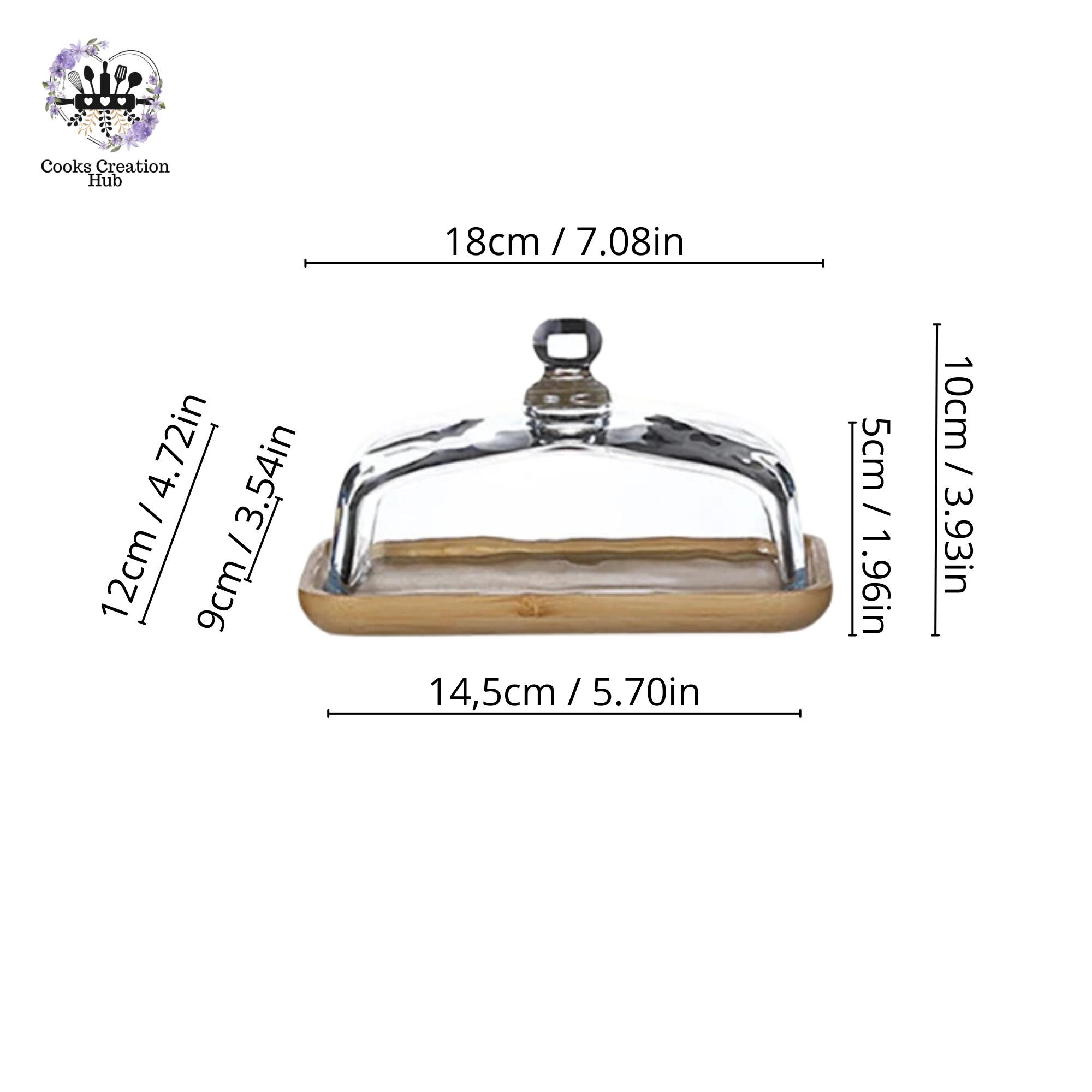 Glazen bewaardoos met acaciahouten deksel | 21,5 cm - Vizyon Home Glazen bewaardoos met acaciahouten deksel | 21,5 cm - Vizyon Home