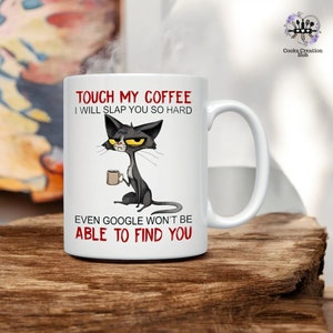 11 Oz Party Coffee Mug For Cat Lovers, Ceramic Angry Cat Cup, Latte Cup Gifts, Milk Mug, Hot Chocolate Cup, Breakfast Mug, Afternoon Teacup
