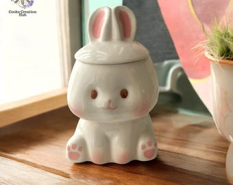 Easter Cute Bunny Mug, Ceramic Milk Mug With Lid, Pottery Espresso Mug, Funny Water Mug, Creative Cup, Artistic Tea Cup, Kitchen Decor